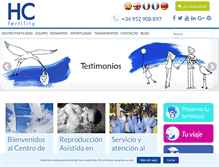 Tablet Screenshot of elcentrodelafertilidad.com